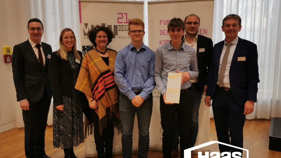 Haas Fertigbau MINT Auszeichnung Kooperation mit Stefan-Krumenauer-Realschule Eggenfelden